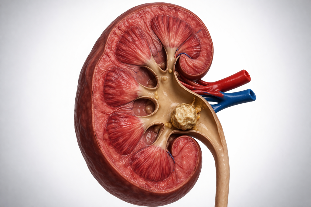 kidney stone formation in kidney