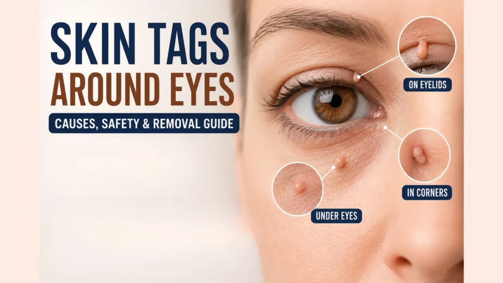 skin tags around eyes